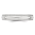 thumbnail image 3 of Primal Gold 14 Karat White Gold 4mm Milgrain Half Round Band Size 11, 3 of 6