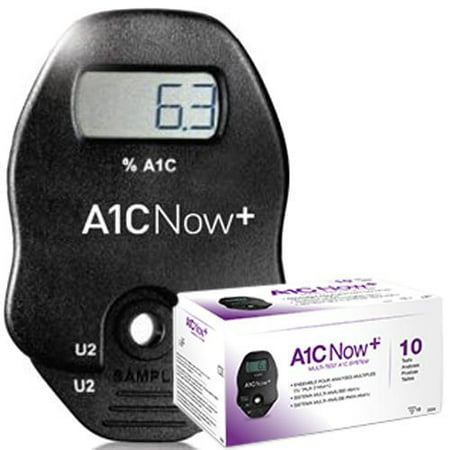 Now A1C Test Kit A1C Diabetes Monitoring Blood Sample 10 (Best Diabetes Monitoring Kit)