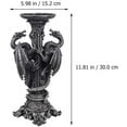 thumbnail image 3 of 8.5" Gothic Medieval Dragon Castle Candle Holder Stand, 3 of 9