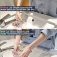 thumbnail image 3 of Kitchen Sink Splash Guard - Silicone Splash Guard for Water Sink, Bathtub, Faucet, Sink Backsplash Guard Behind Faucet (19.7*4.9 Inch) – Grey, 3 of 6