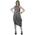 thumbnail image 1 of Moomaya Robe Kurti Sans Manches à une Épaule Imprimée pour Femmes, Vêtement de Créateur Boho pour Fête, 1 of 7