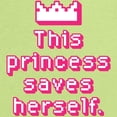 thumbnail image 2 of CafePress - This Princess Saves Herself Long Sleeve T Shirt - Long Sleeve Infant T-Shirt, 2 of 2