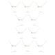 thumbnail image 3 of Qarigey Letra inglesa Doce Signo del zodiaco Collar de amistad Ins Cómodo Cadena de joyería delicada Colgante DIY Géminis Plata Géminis Plata 10piezas Qarigey CBP216314, 3 of 5