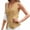 Camel, variant on Summer Scoop Neckline Women Solid Slim Fit Button Down Vest Waistcoat Tops