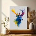 thumbnail image 6 of Colorful Stag Deer Canvas Wall Art, Modern Abstract Animal Print, Home Living Room Wall Decor, 6 of 8