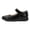 Black, variant on YunPes Girls Mary Jane Shoes School Uniform Flats Dress Shoes Hook & Loop Soft Comfortable Insole Princess Shoes Toddler/Little Kid/Big Kid