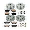 thumbnail image 3 of Power Stop Front and Rear Stock Replacement Brake Pad and Rotor Kit KOE6305, 3 of 8