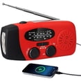 thumbnail image 4 of weibbin Solar Radio Wind Up AM FM WB Radio Portable Hand Crank Emergency Radio with Torch 2000mAh Power Bank for Phone Charging Camping, 4 of 9