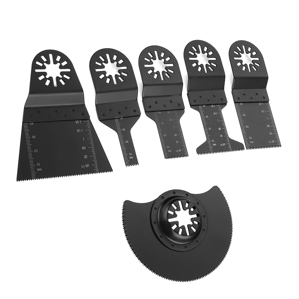 Tebru 6pcs Standard Oscillating Multitools Saw Blades Power Tools