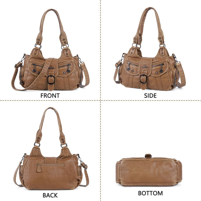 Angel Kiss Hobo Bags for Women Vegan Leather Shoulder Purses and Crossbody Ladies Tote Bags Purse