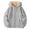 Grey, variant on Ulanda Unisex Boys Girls Fleece Lined Sherpa Hoodies Kids Warm Winter Hoodies Pullover Hooded Sweatshirt Sweater (Grey, 5-6 Years)