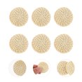 thumbnail image 2 of 6Pcs Rattan Woven Charms Simple Round Earring Pendants Jewelry Making Ornaments, 2 of 6