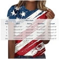 thumbnail image 3 of Qingpeng 4th of July Patriotic T Shirts for Women Summer Star Print Shirts Women's Independence Day Short Sleeve Casual Tee Tops, 3 of 5