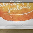 thumbnail image 6 of Ambesonne Saying Place Mats Set of 4, Grungy Art, Standard Size, Dark Coral Orange Yellow, 6 of 6