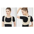 thumbnail image 3 of Graflsoa Adjustable Posture Corrector Belt for Adults & Students - Breathable Back Support for Spinal Alignment & Pain Relief - Black, XL Size, 3 of 6