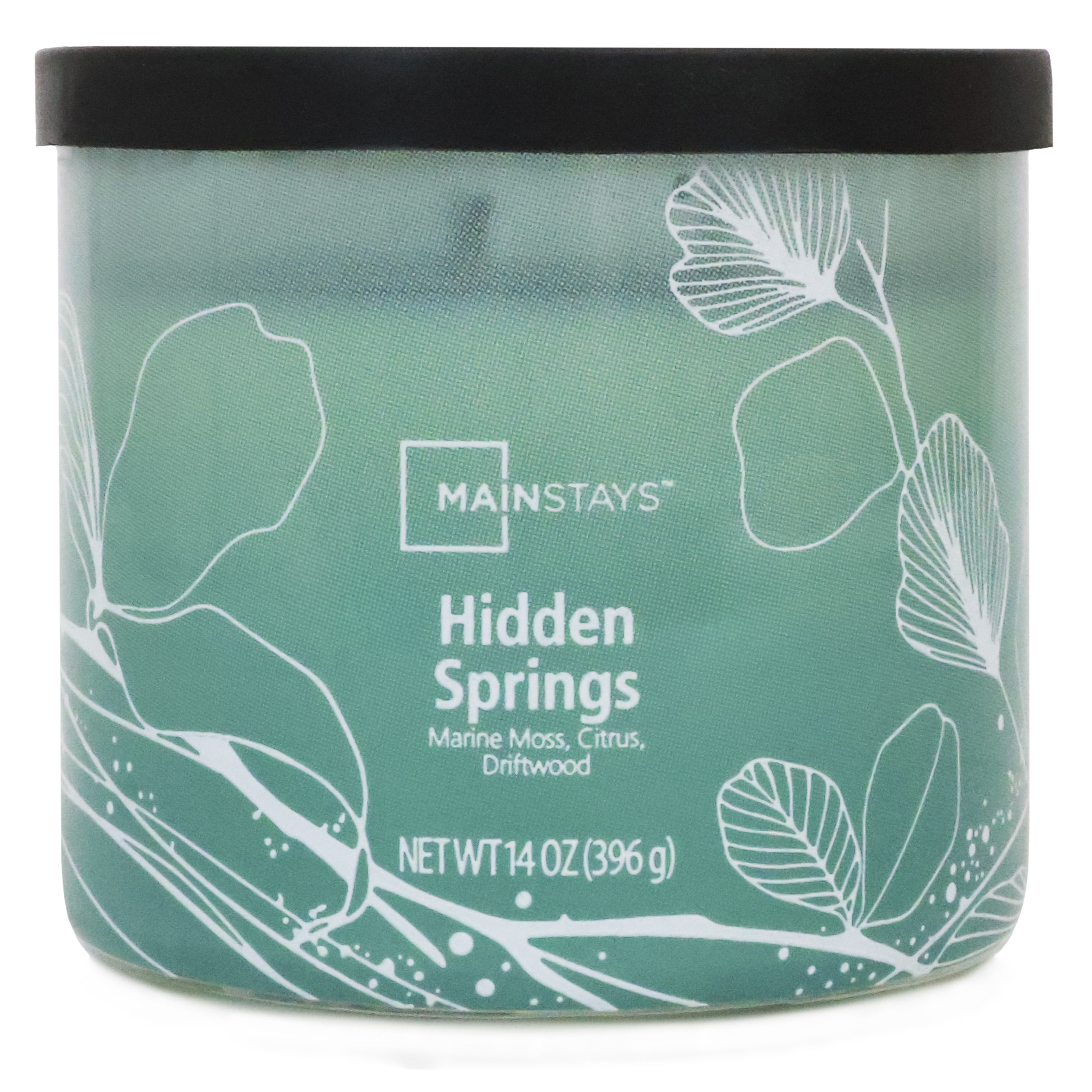 Mainstays 3-Wick Ombre Wrap Hidden Springs Candle, 14-Ounce