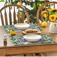 thumbnail image 3 of Watercolor Hydrangea Placemats for Dining Table, 12 x 18 Inch Spring Summer Seasonal Decoration Rustic Washable Table Mats Set of 4 Purple, 3 of 6
