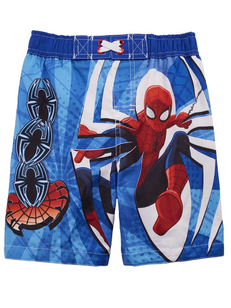 boys spiderman swim trunks