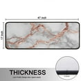 thumbnail image 5 of Kitchen Rugs Sets Of 2,Gray Rose Gold Marble Pattern Anti Fatigue Kitchen Mat Rugs Non Slip Washable,Decorative Kitchen Floor Mats for Kitchen,Sink,Laundry,17"x47"+17"x47", 5 of 5
