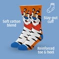 thumbnail image 3 of ODD SOX Big Kids 8-Pack Food-Themed Crew Socks Set, Colorful Snack Designs, Ages 7–10, Soft and Comfortable Gift, 3 of 5