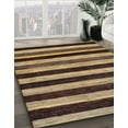 thumbnail image 2 of Ahgly Company Indoor Square Abstract Bakers Brown Abstract Area Rugs, 4' Square, 2 of 6