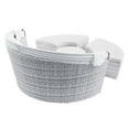 thumbnail image 6 of Modway Scottsdale Canopy Outdoor Patio Daybed in Light Gray White, 6 of 9