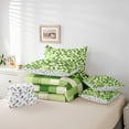 thumbnail image 6 of Homewish Pixel Artistic 7-Piece Twin Bedding Sets,Green Beige Bedding Comforter Set,Modern Geometric Aesthetic Sheet Sets For Girl Boys,Breathable Home Decor Reversible, 6 of 8