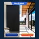 thumbnail image 5 of Película de ventana esmerilada Vidrio para privacidad adherido | Pegatina decorativa estática para ventanas a prueba de miros, control de calor, sin pegamento, reutilizable, transparente/negro, 5 of 6