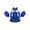 Royal Blue, variant on CHICTRY Girls Halloween Dress Up Costume Off-Shoulder Sequins Dress with Pompoms Carnival Party Cheerleading Outfit Red 8