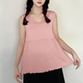 thumbnail image 4 of UPPADA Cotton Tank Top for Women Solid Color Basic Sleeveless Tank Shirt Soft Cotton Rib Tank Tops Casual Dressy Yoga Tops,Tank Top for Women Loose Fit Pink,XL, 4 of 7