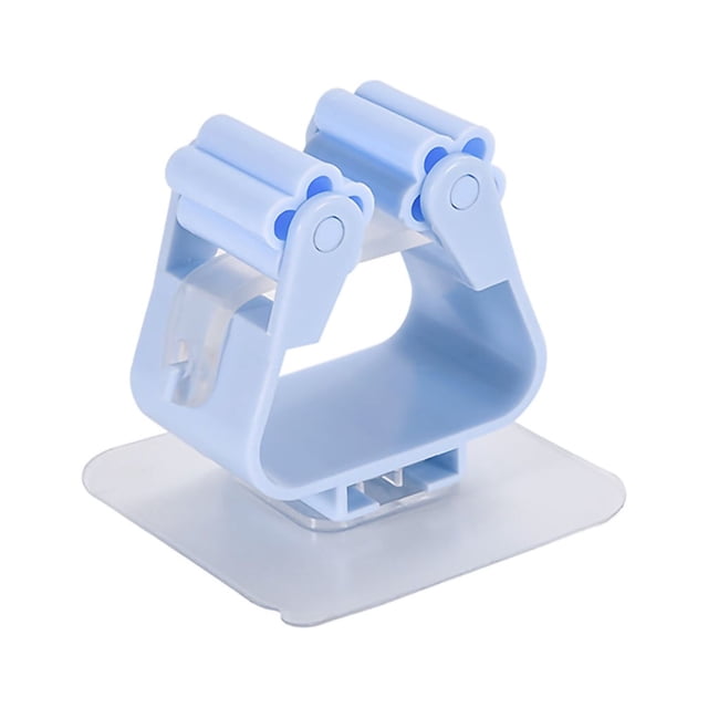 Organizador de trapeador de pared de plástico para baño, gancho para trapeador, accesorios de baño, azul nórdico