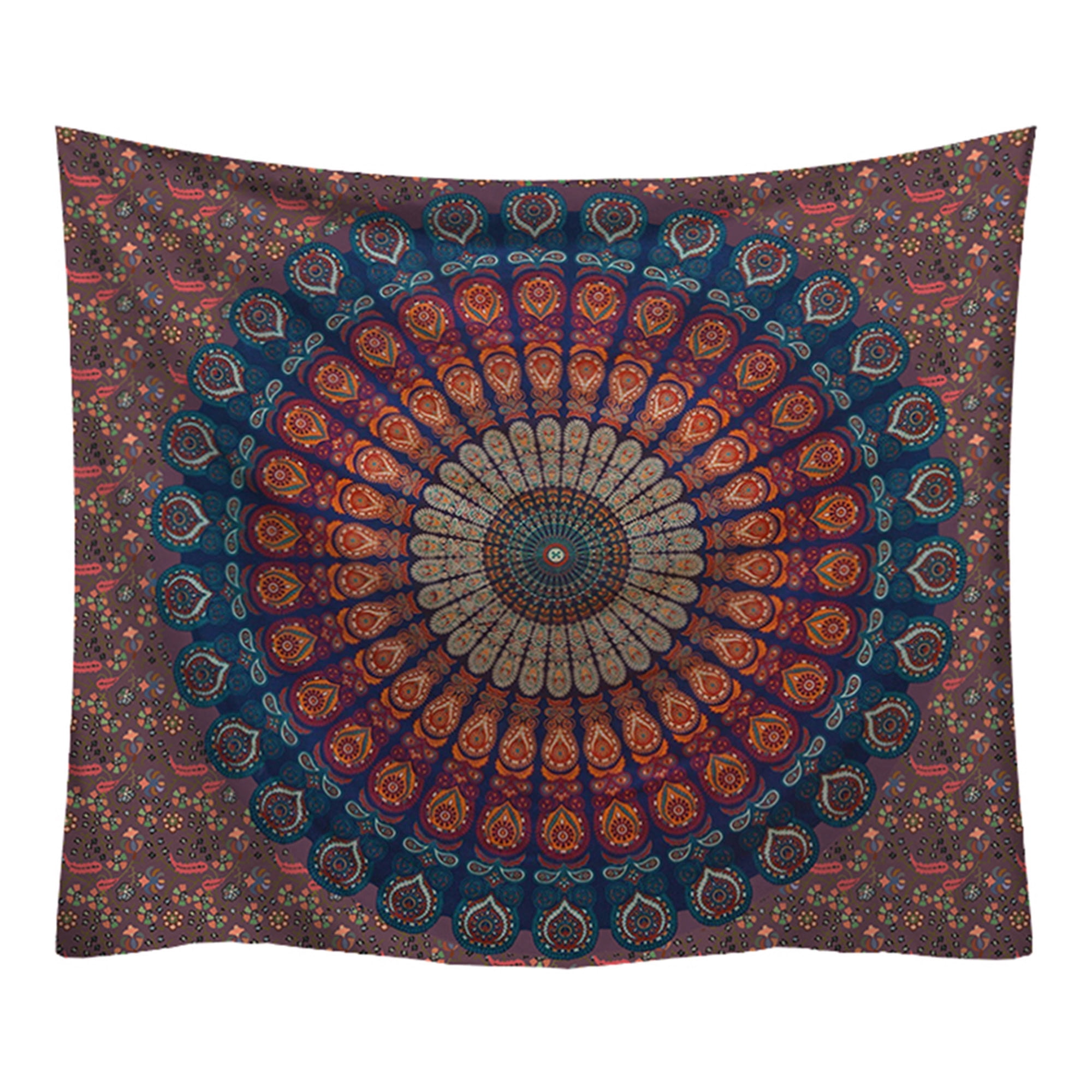 SAYFUT Indian Hippie Bohemian Psychedelic Peacock Mandala Wall Hanging ...
