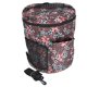 thumbnail image 1 of Bolsa de lana cilíndrica con estampado para guardar hilo, organizador de tejido hecho a mano., 1 of 14