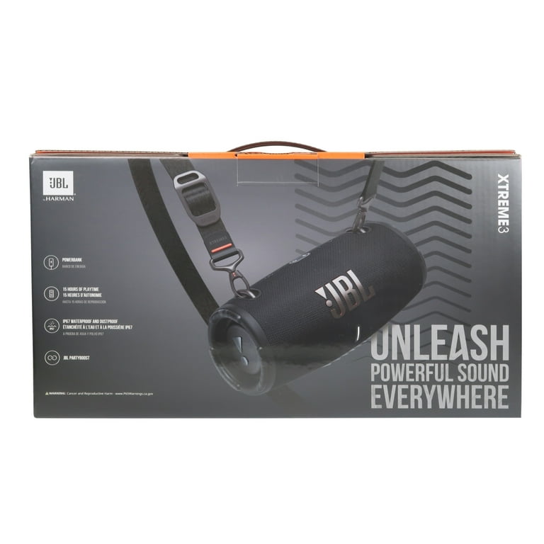 スピーカー・ウーファー JBL XTREME 3 BLACK JBL Xtreme 3 Portable Bluetooth Waterproof Speaker (Black