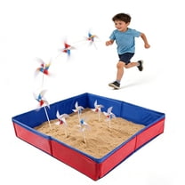 SXDY Foldable Sand Table 48x48cm Oxford Cloth Sand Tray, Outdoors Sandbox for Kids Beach Toys