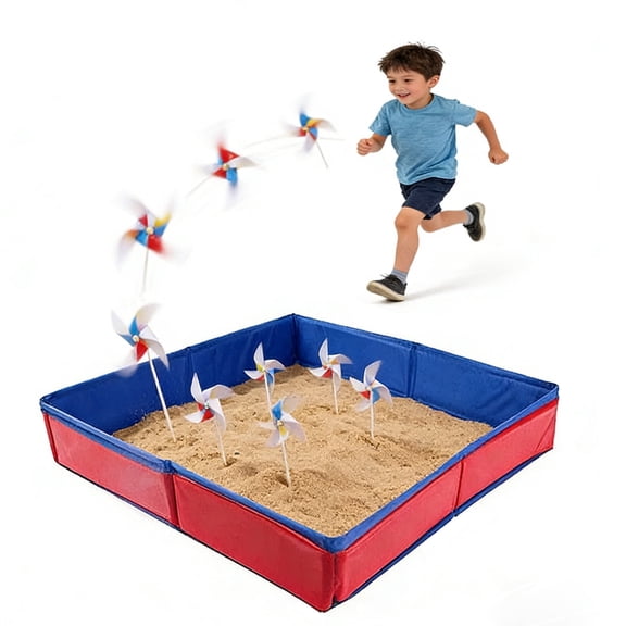 SXDY Foldable Sand Table 48x48cm Oxford Cloth Sand Tray, Outdoors Sandbox for Kids Beach Toys