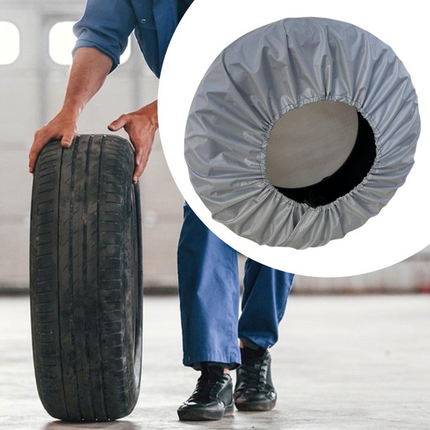Cubierta de rueda de repuesto Accesorios de conducción Cubierta de neumáticos impermeables para el aire libre argén