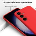 thumbnail image 5 of KOMI Galaxy S24 Plus Silicone Case, Cute Matte Liquid Silicone Protective Cover, Skin Feel, Full Body Protective, Anti-Fall Soft Shell Protector for Samsung Galaxy S24 Plus Case, Red, 5 of 7