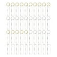 thumbnail image 2 of 40 Pieces Keychain Pendant Acrylic Blank Keyring Backpack Handbag Transparent Rectangular Decoration Holder Organizer Purse Wallet Handbag, 2 of 9