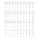 thumbnail image 2 of Sonducket 40 piezas llavero colgante acrílico en blanco llavero transparente decoración llavero organizador colgante monedero cartera bolso Ropa, zapatos y accesorios Miscelánea Sonducket AP014107-01, 2 of 6