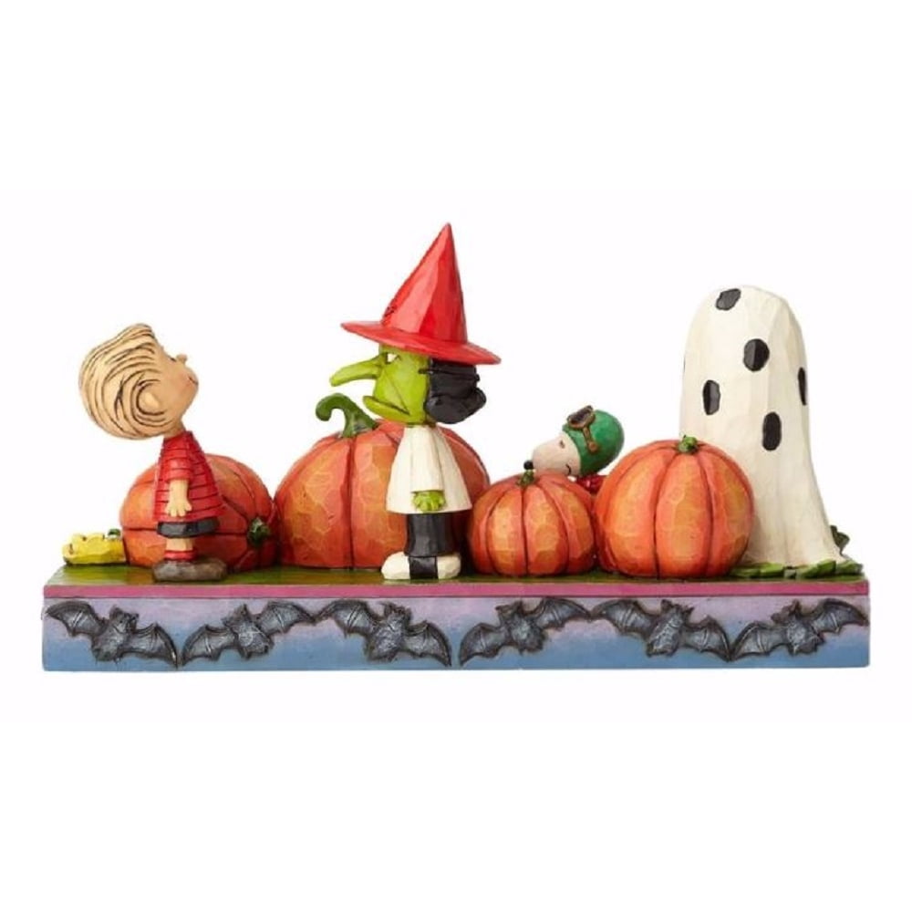 Jim Shore Peanuts Each Year the Great Pumpkin Rises Halloween Figurine