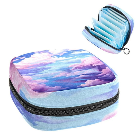 Cloud Period Purse Storage Bag Scented Sanitary Napkin Disposal Bags Pouch Bag with Zipper