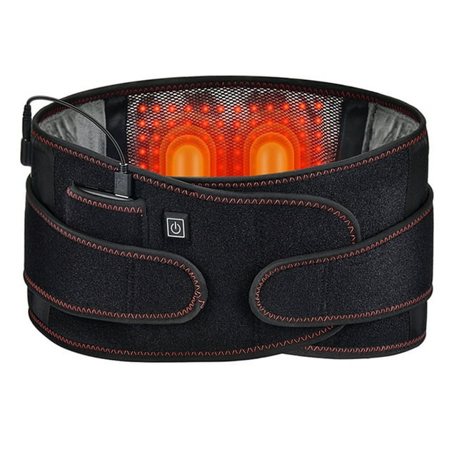 Therapy Waist Belt Portable Rechargeable Heated Back Brace Heated Waist Wrap