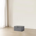 thumbnail image 1 of Cesta de almacenamiento con tapa con cremallera, caja de almacenamiento plegable con cerradura, cómoda cesta de almacenamiento con tapa para sala de 38cm x 26cm x 15cm, 1 of 8