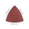 thumbnail image 2 of Uxcell 60 Packs 240/320/400 Grits 80mm Aluminum Oxide Triangular Sandpaper Sanding Pads, 2 of 6