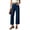 Dark Blue, variant on Jeans for Women Straight High Waist Multi Pocket Denim Pants