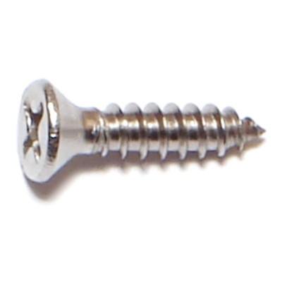 

#6 x 5/8 18-8 Stainless Steel Phillips Flat Head Sheet Metal Screws SMSFSS-139