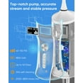 thumbnail image 3 of MySmile LP221 OLED Cordless Water Flosser with UVC Sterilizer Light, Portable Oral Irrigator Electric Dental Flosser Picks for Teeth Cleaning, Braces, Gums, 5 Modes, 8 Jet Tips, Travel Bag, White, 3 of 8