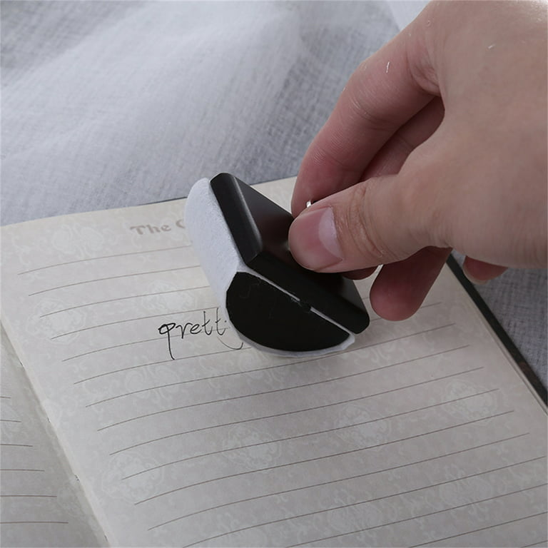 Rocker Blotter Quick Dry Easy to Carry Reusable Non-slip Ergonomic Ink-absorbent  Tool 2 Colors Pen Writing Ink Blotter S 