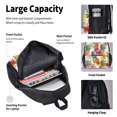 thumbnail image 4 of Balery Hawaiian Pineappl Mochila escolar 3 en 1 para niños: mochila resistente con lonchera térmica y estuche para lápices. Mochila escolar para niños y niñas., 4 of 7